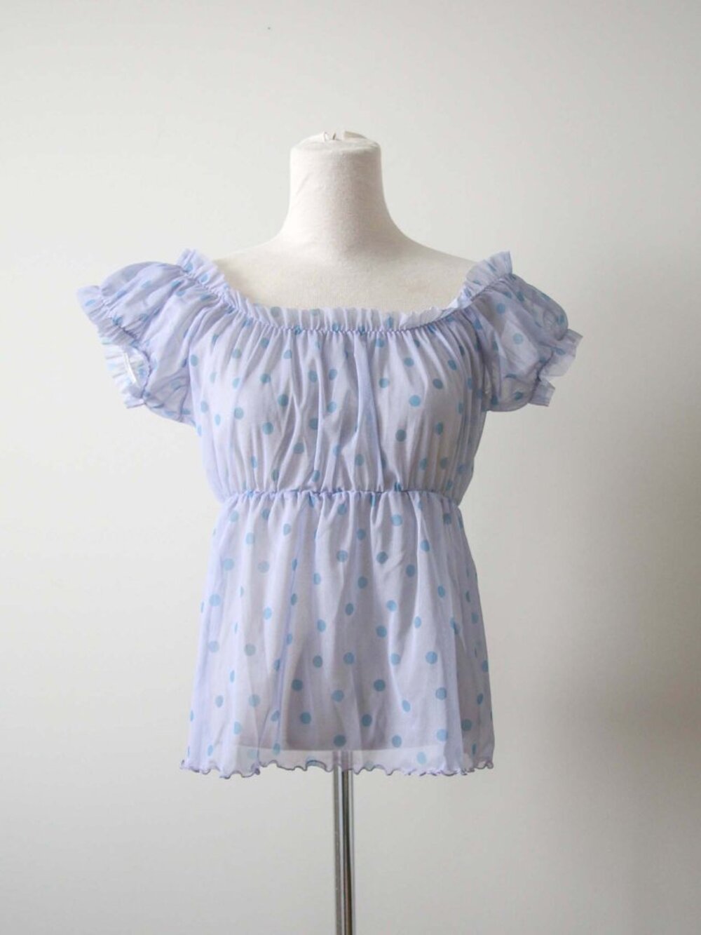 Vintage Sheer Babydoll Top